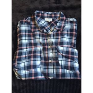 Plaid button down flannel